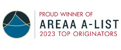 AREAA A-List Top Originators logo text