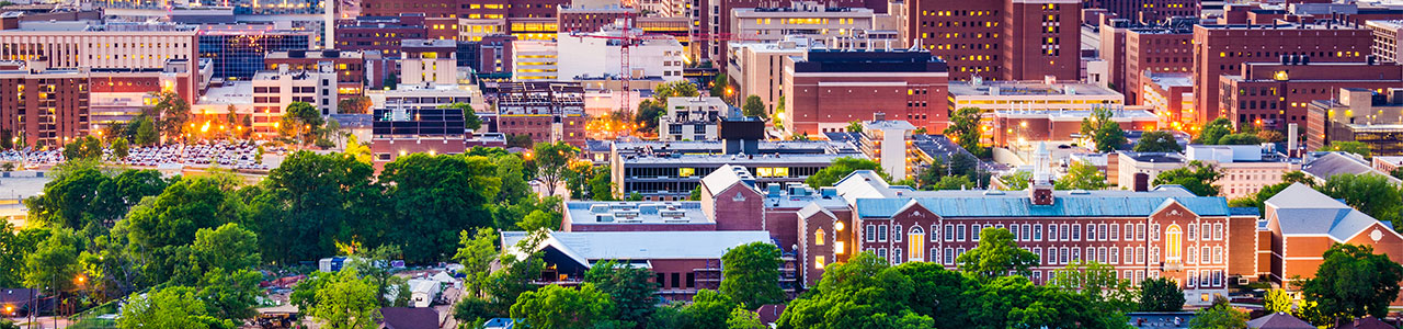 A scenic view of downtown Birmingham.