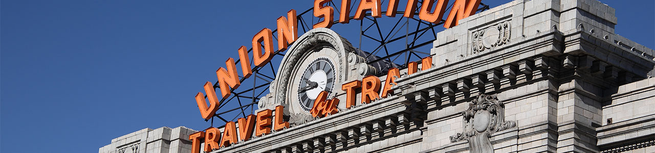 The front of Union Station.