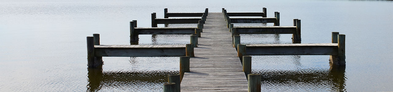 An empty boat dock.