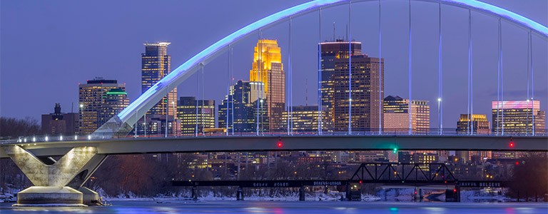 A view of downtown Minneapolis.