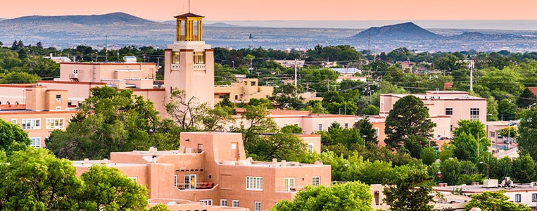 A view of the Santa Fe skyline.