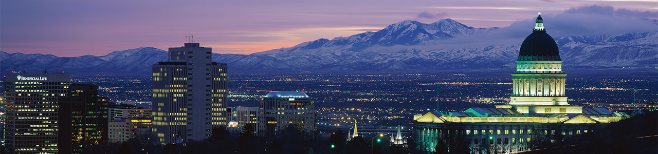 The downtown Denver skyline.