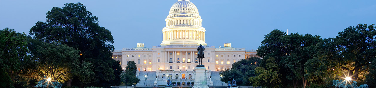 The front of the United States Capitol.