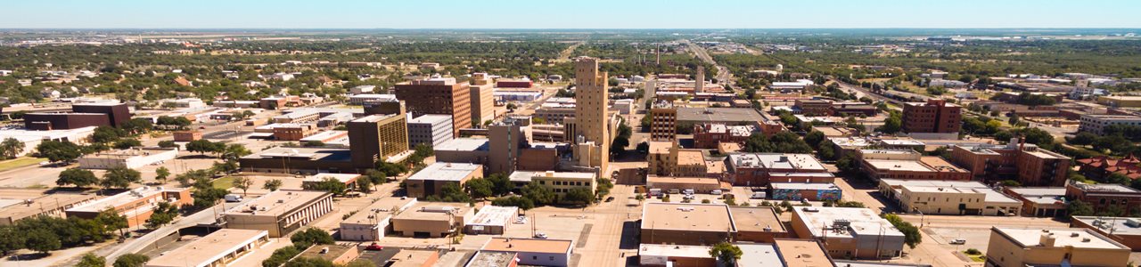 A view of the Lubbock skyline.
